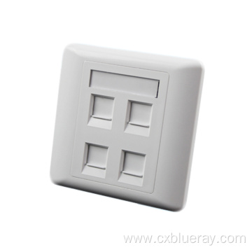 86type 1 2 4 port face plate RJ45 Wall outlet UnShielded Faceplate